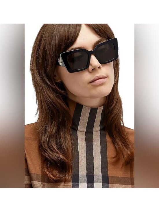 ? - New Authentic Burberry Dark Grey Cat Eye Ladies Sunglasses 0BE4344 main image 11